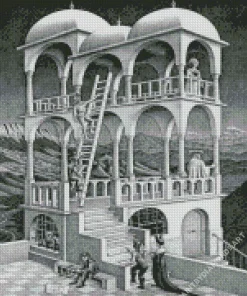 Belvedere By Maurits Cornelis Escher Diamond Painting