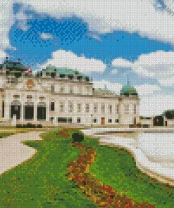 Belvedere Garden Vienna Diamond Painting