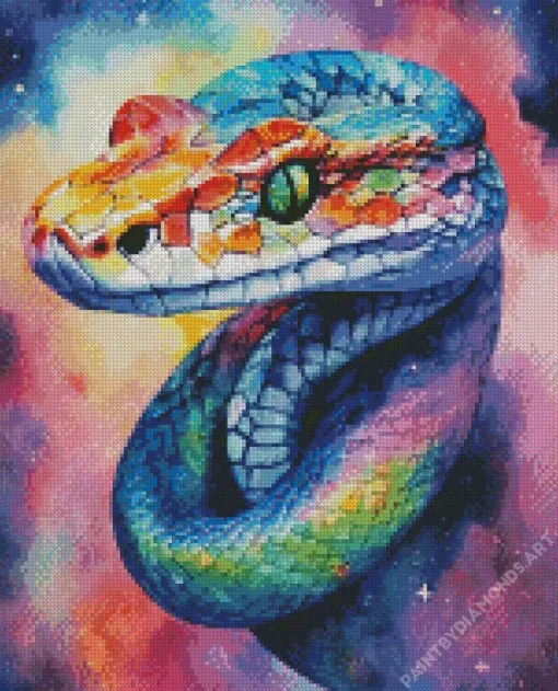 Big Rainbow Snake Diamond Painting