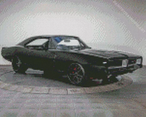 Black 69 Charger Diamond Painting