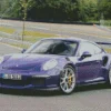 Black And Purple Porsche Diamond Painting