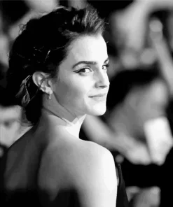 Black And White Emma Watson Diamond Painting