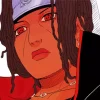 Black Itachi Diamond Painting