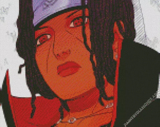 Black Itachi Diamond Painting