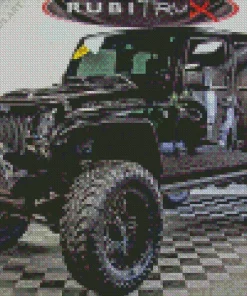 Black Jeep Car Diamond Painting