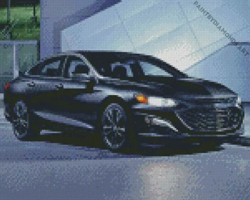 Black Malibu Car Diamond Painting