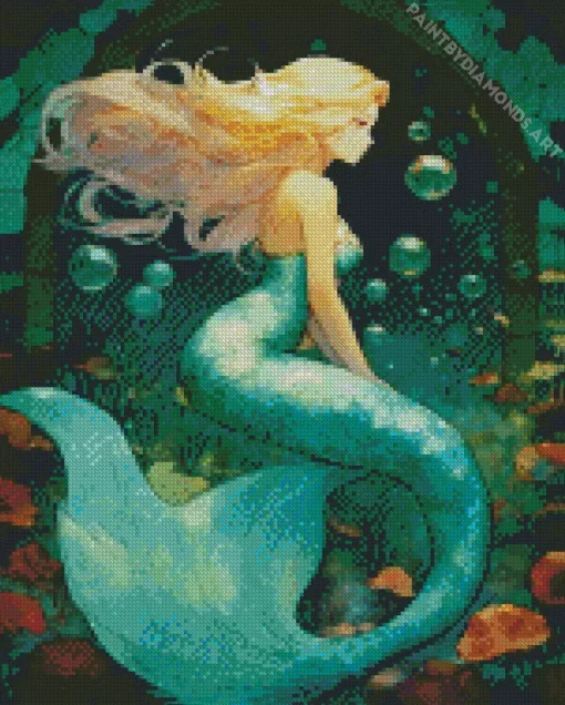 Blonde Mermaid Diamond Painting