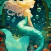 Blonde Mermaid Diamond Painting