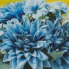 Blue Dahlia Bouquet Diamond Painting