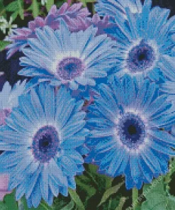 Blue Daisies Diamond Painting