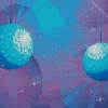 Blue Disco Balls Diamond Painting