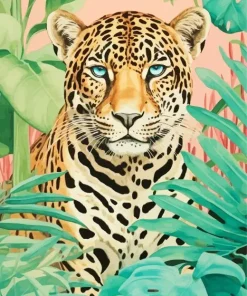 Blue Eyed Leopard Diamond Painting