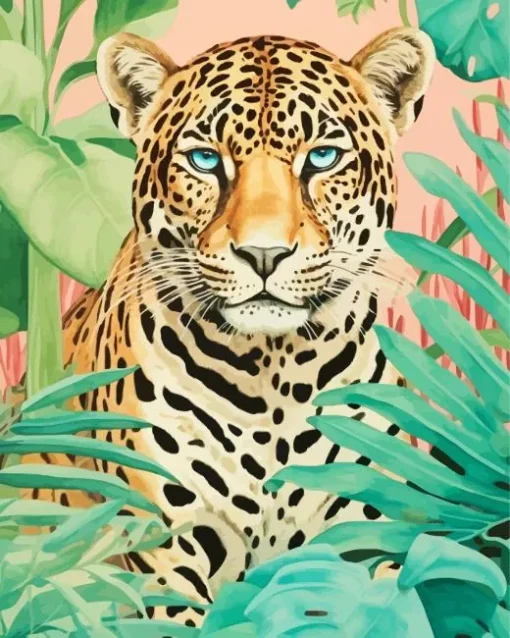 Blue Eyed Leopard Diamond Painting