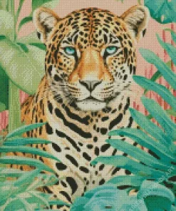 Blue Eyed Leopard Diamond Painting