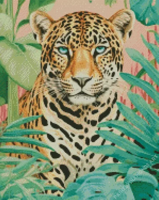 Blue Eyed Leopard Diamond Painting