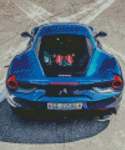 Blue Ferrari Diamond Painting