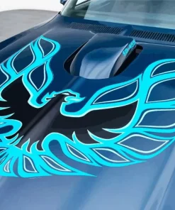 Blue Firebird Logo Diamond Painting