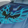 Blue Firebird Logo Diamond Painting