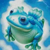 Blue Frog Diamond Painting