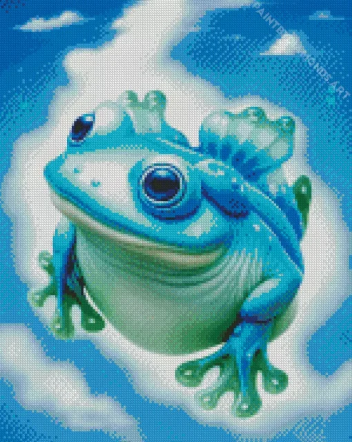 Blue Frog Diamond Painting