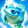 Blue Frog Diamond Painting