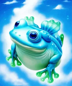 Blue Frog Diamond Painting