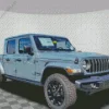 Blue Gray Jeep Diamond Painting