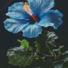 Blue Hawaiian Flower Diamond Painting