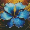 Blue Hawaiian Hibiscus Diamond Painting