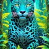 Blue Jaguar Diamond Painting