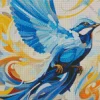 Blue Jay Bird Flying Art Diamond Painting