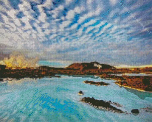 Blue Lagoon Iceland Diamond Painting