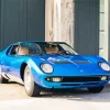 Blue Lamborghini Miura Diamond Painting