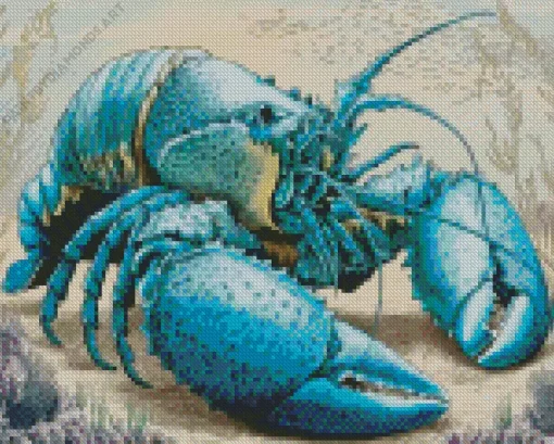 Blue Lobster Art Diamond Painting