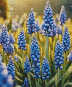 Blue Lupine Flowers Diamond Painting