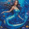 Blue Mermaid Diamond Painting