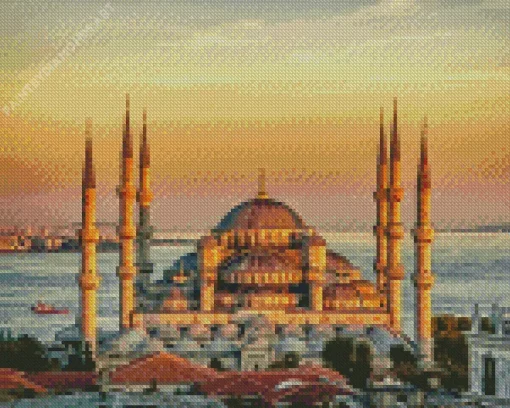 Blue Mosque Diamond Painting