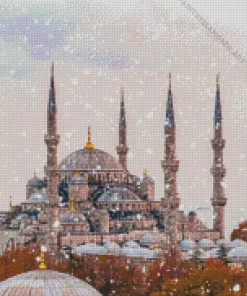 Blue Mosque Turkey Diamond Painting