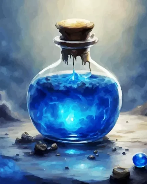 Blue Potion Diamond Painting