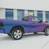 Blue Purple Truck Diamond Painting