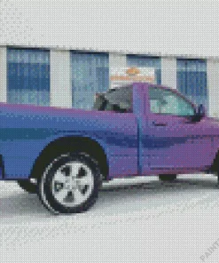 Blue Purple Truck Diamond Painting