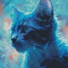 Blue Smoke Cat Diamond Painting