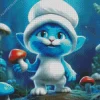 Blue Smurf Cat Diamond Painting