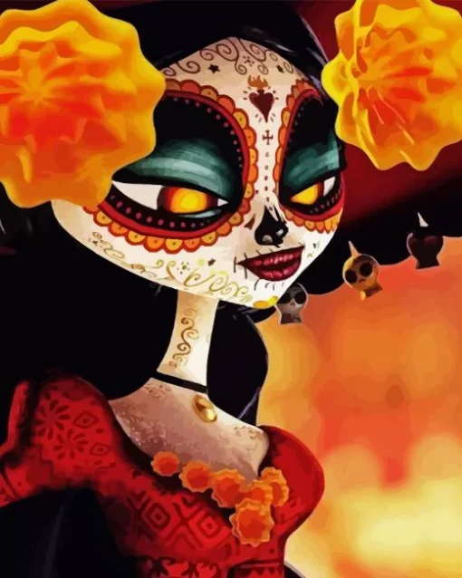 Book Of Life La Muerte Diamond Painting