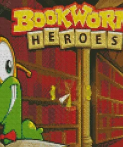 Bookworm Video Game Diamond Painting