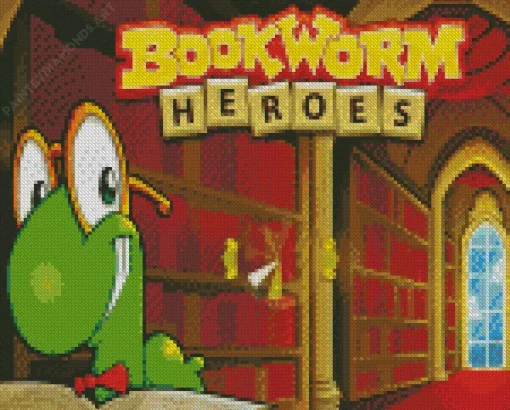 Bookworm Video Game Diamond Painting