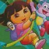 Boots And Dora Diamond Painting