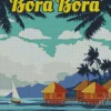 Bora Bora Island Poster Diamond Painting