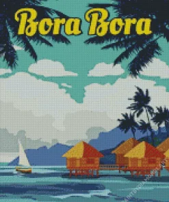 Bora Bora Island Poster Diamond Painting