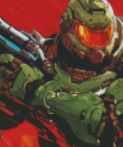 Doomguy Doom Diamond Painting